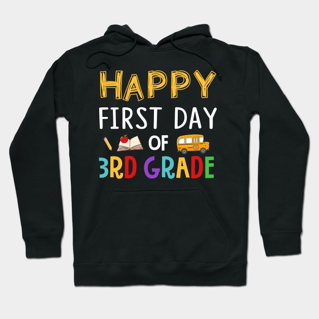 Happy First Day Of 3rd Grade Hoodie by Elliottda